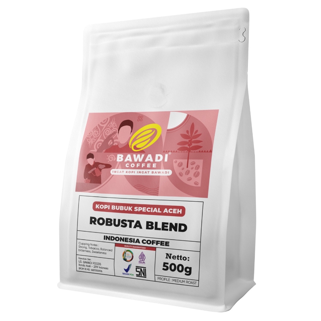 Jual Bawadi Coffee Robusta Blend Gr Gayo Aceh Shopee Indonesia