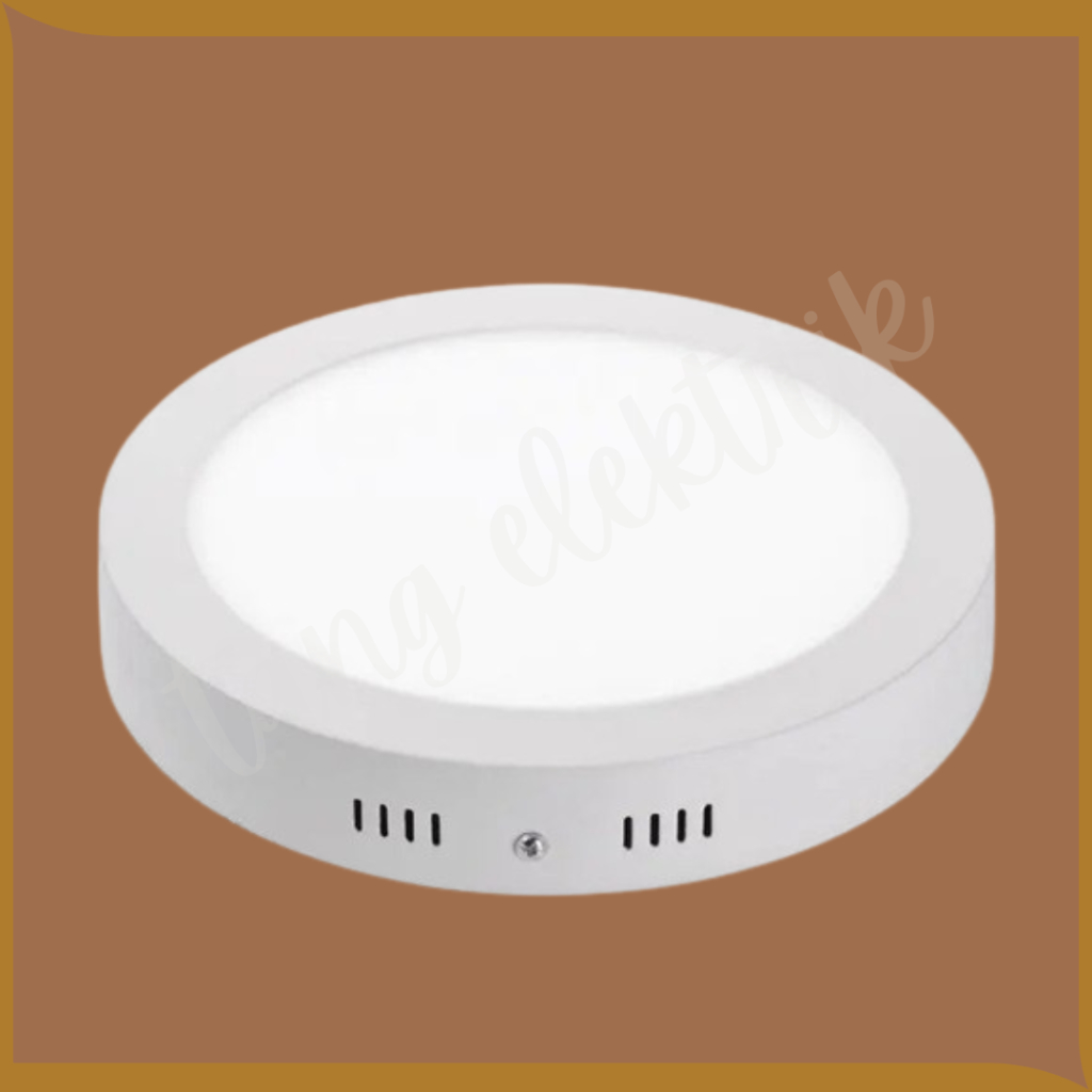 Jual Lampu Outbow Bulat Tipis LED Panel Downlight Tempel Plafon 6W 12W ...