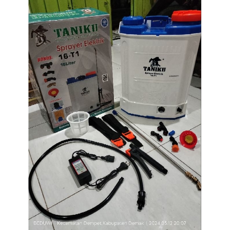 Jual pompa hama sprayer Elektrik premium SNI TANIKU 16 LITER | Shopee ...