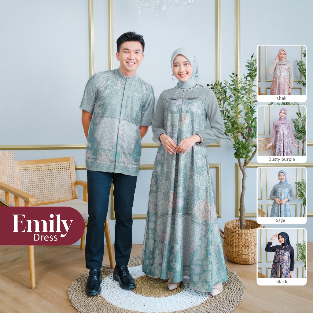 Jual Emily Gamis Payet Koko Couple Premium Exclusive New Eid