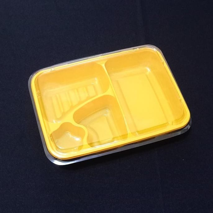 Jual MIKA BENTO TRAY KUNING (ISI 10 PCS) | Shopee Indonesia