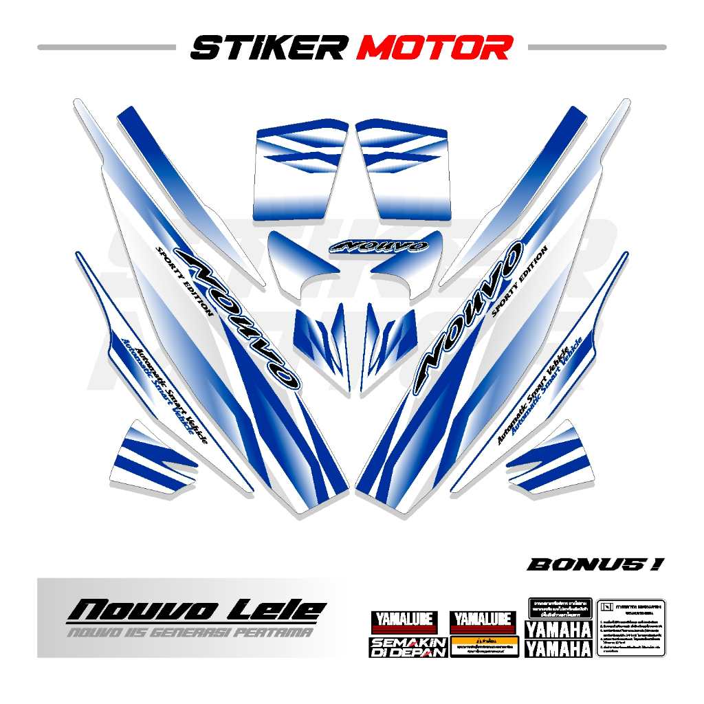 Jual Ns Striping Stiker Sticker Lis Yamaha Nouvo Lele Nuvo Nuovo