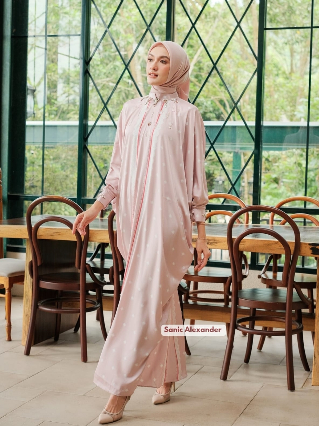 Jual SANIC ALEXANDER JAPIA Caftan kain Saten Premium printing Exclusive ...
