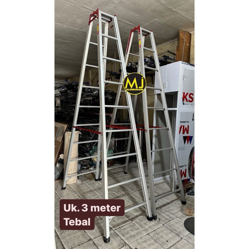 Jual Tangga lipat aluminium model A khusus kediri tulungagung nganjuk