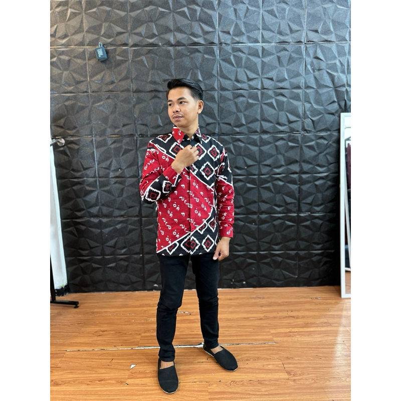 Jual Batik Lontara Khas Bugis Makassar (Pakai Furing/Lapisan) | Shopee ...