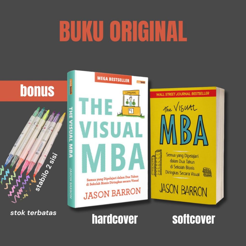 Jual Buku The Visual MBA By Jason Barron Softcover Hardcover | Shopee ...