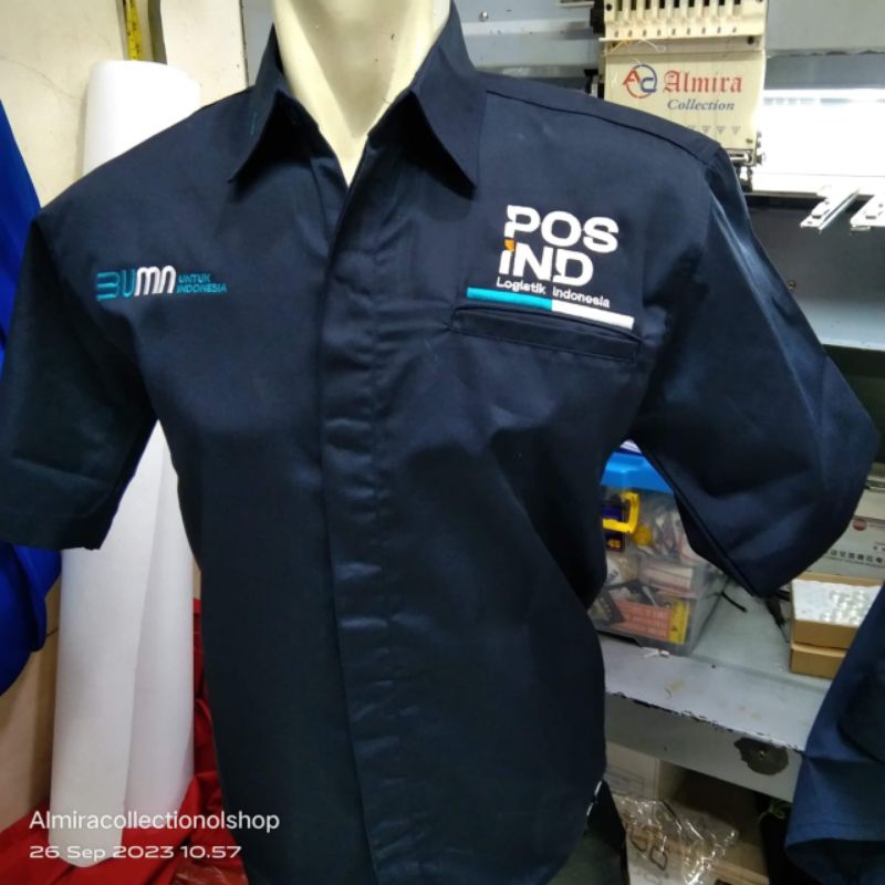 Jual KEMEJA POS IND LOGISTIK INDONESIA BAJU POS INDONESIA TERBARU ...