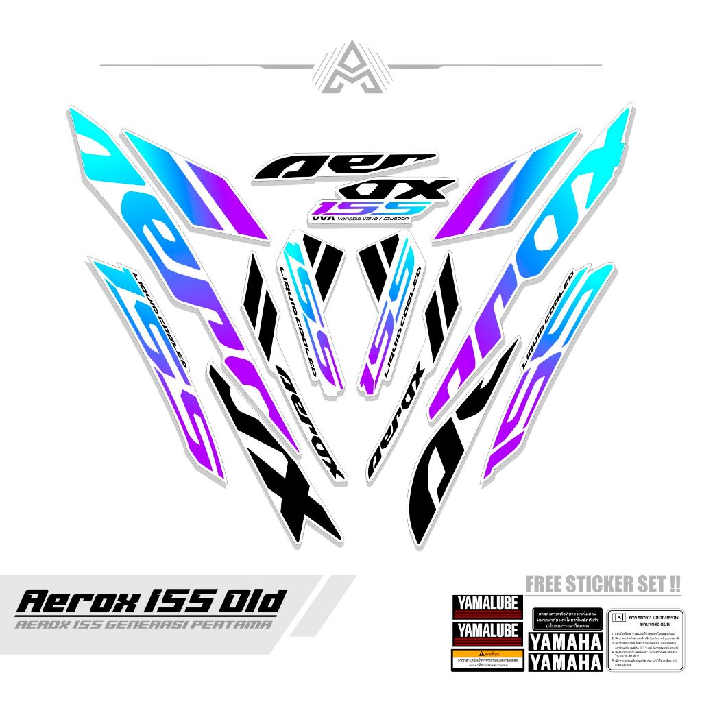 Jual STRIPING AEROX LAMA 155 / MTF 4 / STIKER AEROX OLD 155 VVA ...