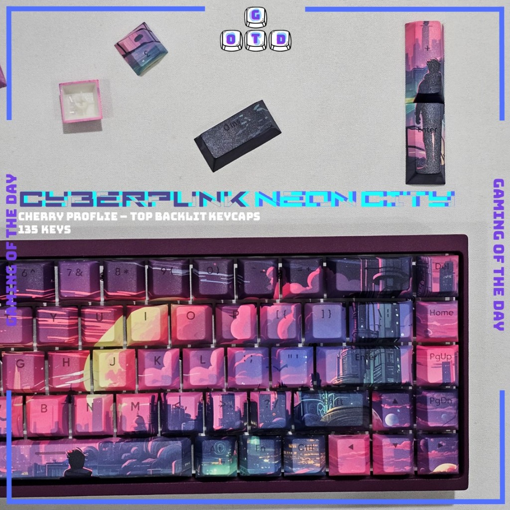 Jual CYBERPUNK NEON CITY - Cherry Profile - Shine Through Tembus LED ...