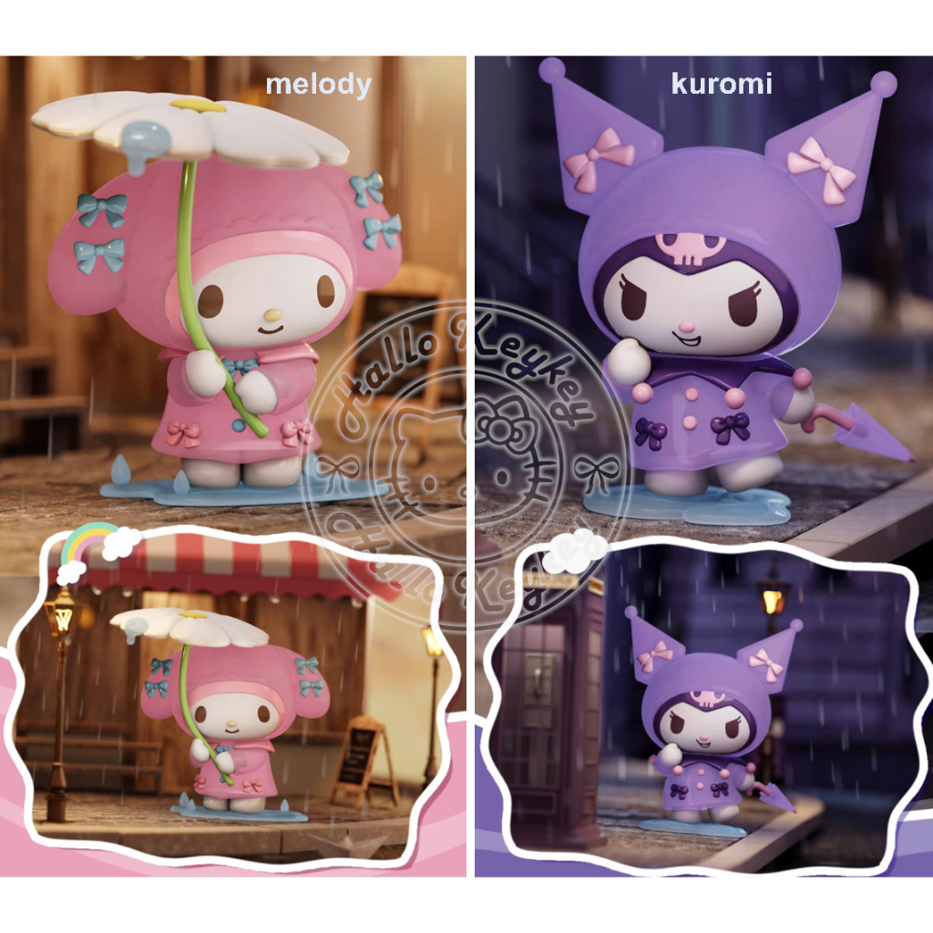 Jual figur pajangan melody kuromi rain coat original sanrio | Shopee ...