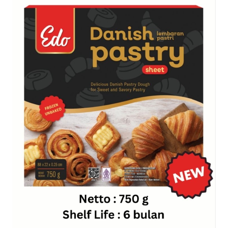 Jual EDO DANISH PASTRY 750GR | Shopee Indonesia