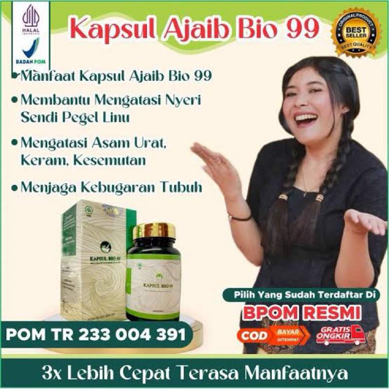 Jual Kapsul Bio Bpom Asli Herbal Obat Asam Urat Rematik Nyeri Sendi Shopee Indonesia