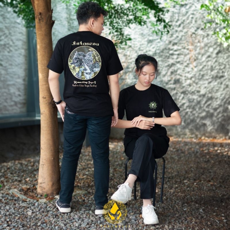 Jual Paramesti Kaos Jawa Wayang Antasena Lengan Pendek 3 Warna Hitam