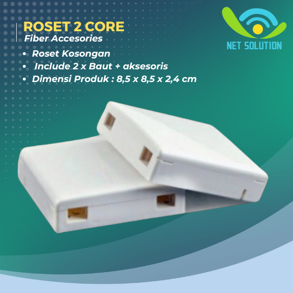 Jual Roset Fiber Optic 2 Core kosongan|Roset FO 2 Core | Shopee Indonesia
