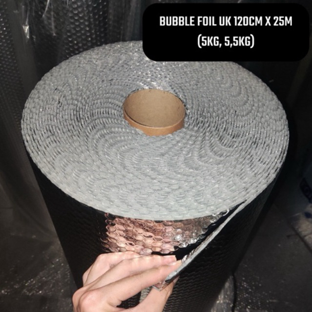 Jual Bubble Foil Aluminium Roll 25 meter x 1,2 meter Peredam Panas ...