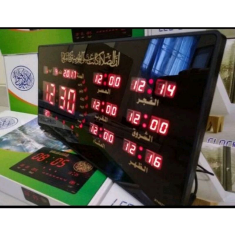 Jual Jam Digital LED Jadwal Sholat mushola Masjid dan Hiasan Rumah ...