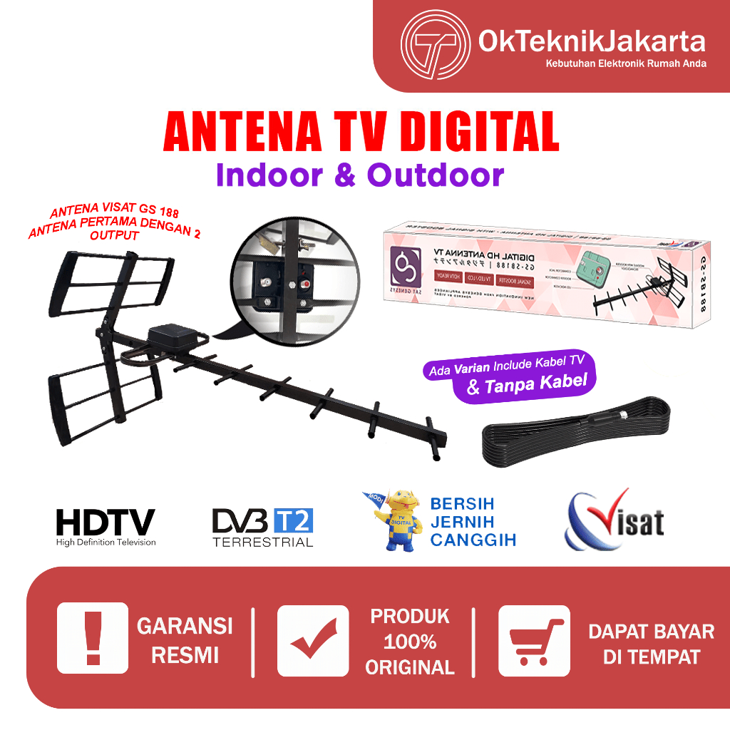 apakah 1 antena bisa untuk 2 tv digital