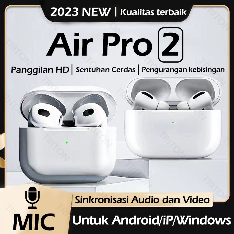 Air Pro TWS Bluetooth Earphone Android with Mic Tahan Air Wireless  Earphone Bass Headset Bluetooth Handset HiFi Stereo Henset Bloetooth Hedset