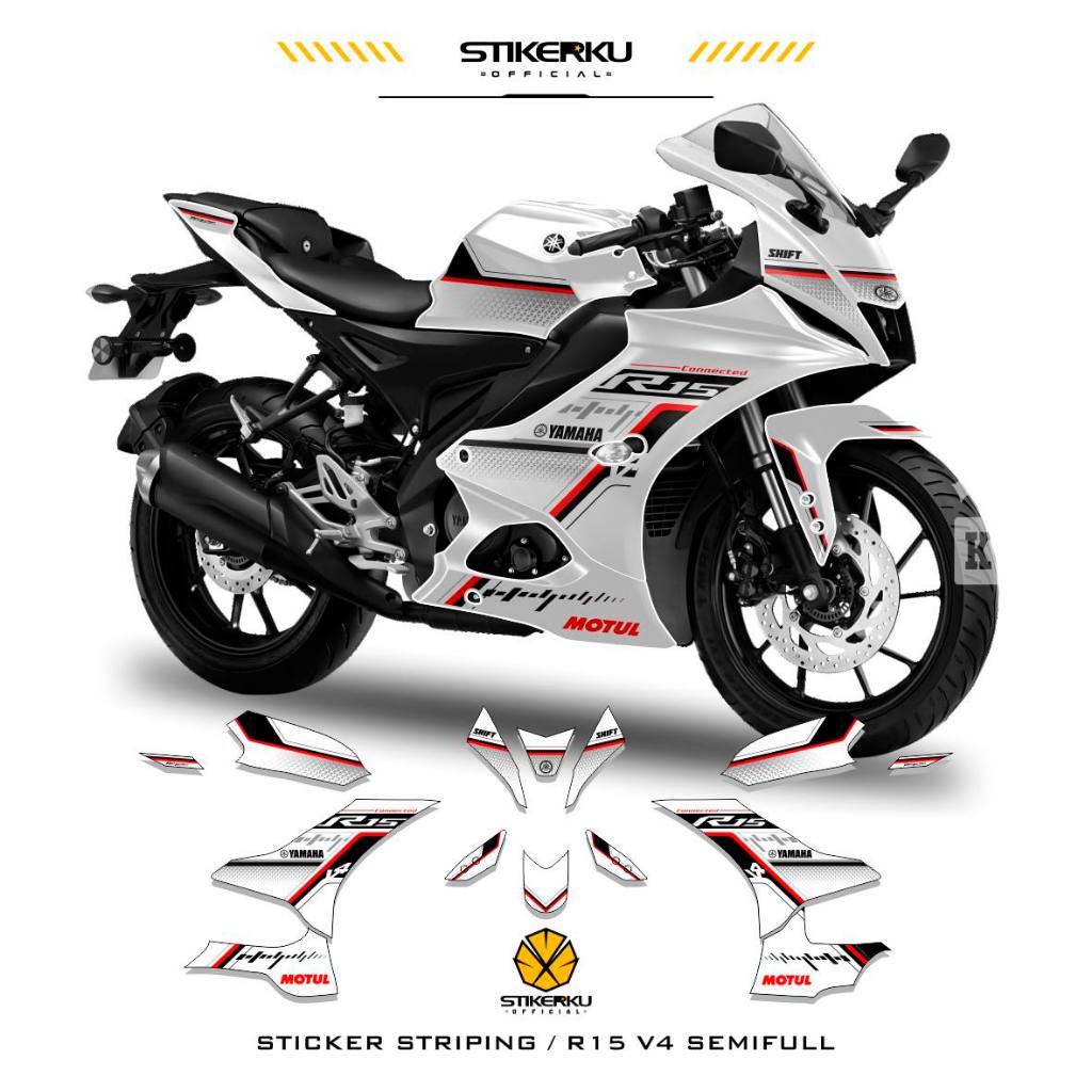 Jual Striping Semifull R15 V4 / motif 1 / Sticker / Stiker / Stock ...