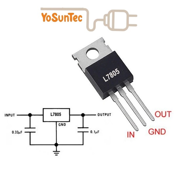 Jual IC Regulator L 7905 L7905 II L 7805 L7805 II 5V Positive Voltage ...