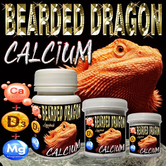Image showcasing Jual BEARDED DRAGON CALCIUM REPTILE VITAMIN +D3 KALSIUM BUBUK CALSIUM ...
