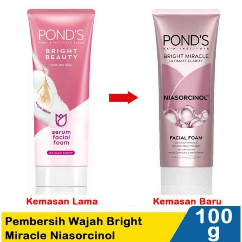 Jual Ponds Bright Miracle Ultimate Clarity Niasorcinol Facial Foam ...