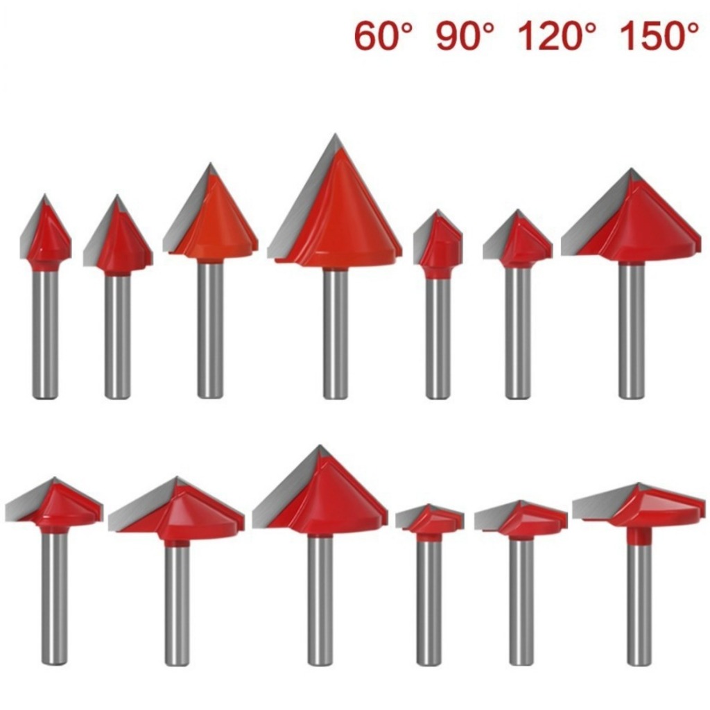 Jual Mata Router Kayu CNC Engraving Bits degree Mata Profil V Groove ...