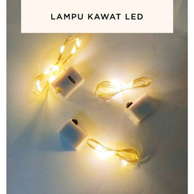 Jual Lampu LED kawat 1 meter / Lampu hias kelap-kelip | Shopee Indonesia