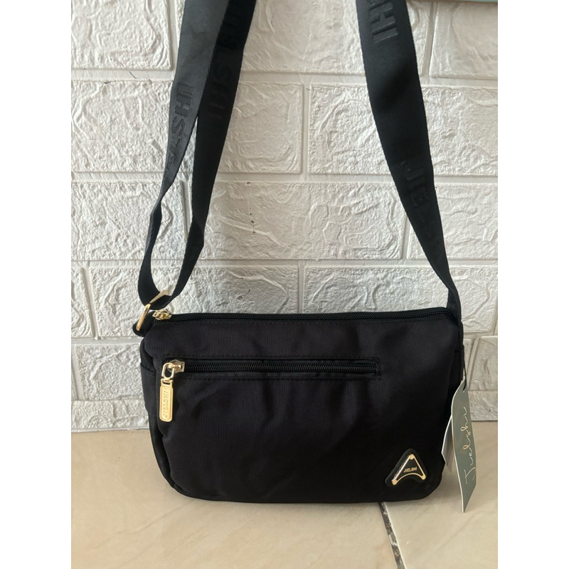 Jual Jielshi black sling bag import | Shopee Indonesia