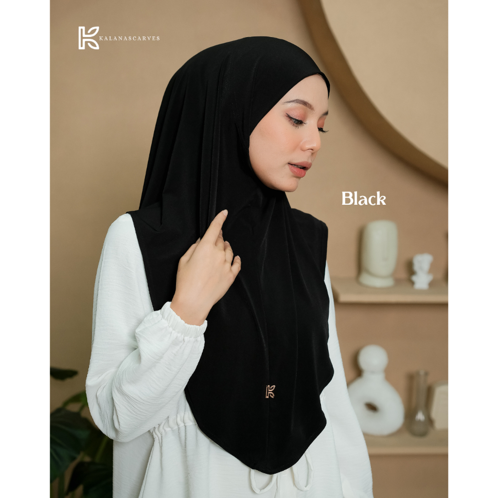 Kalana Scarves Saba Bergo Hijab Bergo Instan Tanpa Pet Jersey Premium