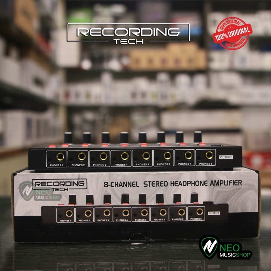Jual RECORDING TECH RT H800 RTH800 8 Channel Headphone Amplifier ...