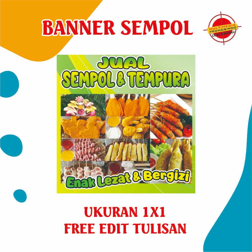 Jual Banner SEMPOL / BANNER TEMPURA / Banner / MMt Custom 1 Hari Jadi ...