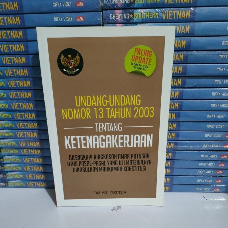 Jual Buku Original Buku Undang Undang Nomor 13 Tahun 2003 Tentang