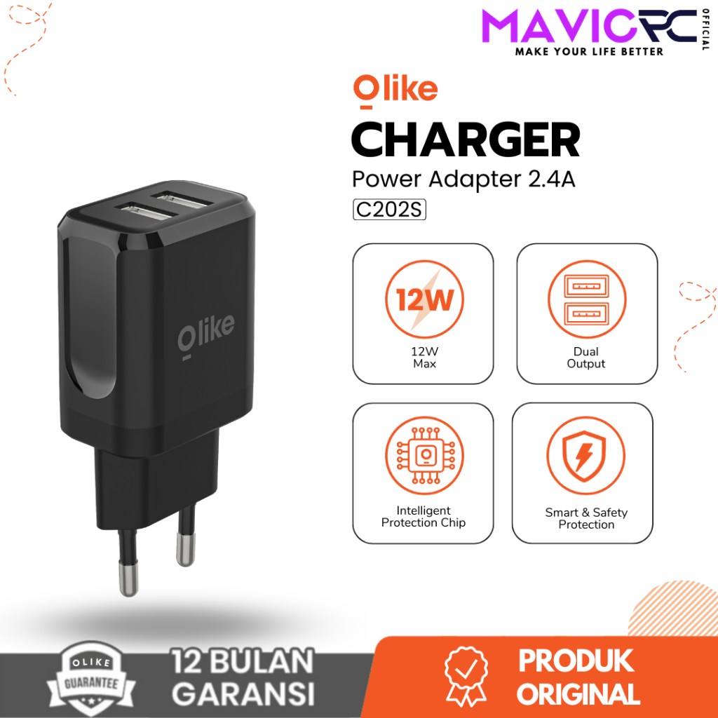 Jual Robot Rt K Travel Charger Adaptor Batok Charger Dual Output A