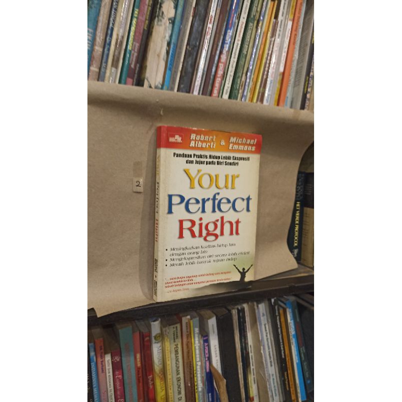 Jual YOUR PERFECT RIGHTpanduan praktis hidup lebih ekpresif dan jujur ...