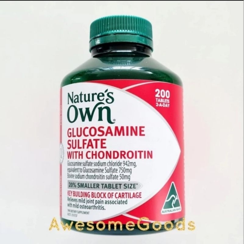Jual Nature's Own Glucosamine Sulfate with Chondroitin 200 Tablets
