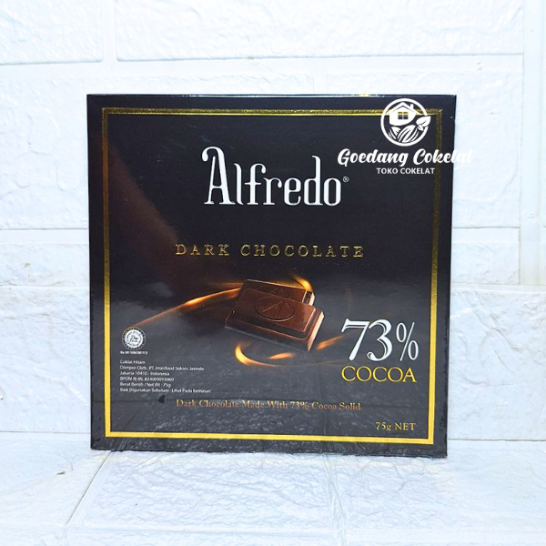 Jual Alfredo Dark Chocolate 73% Cocoa Coklat Cokelat Hitam Manis ...