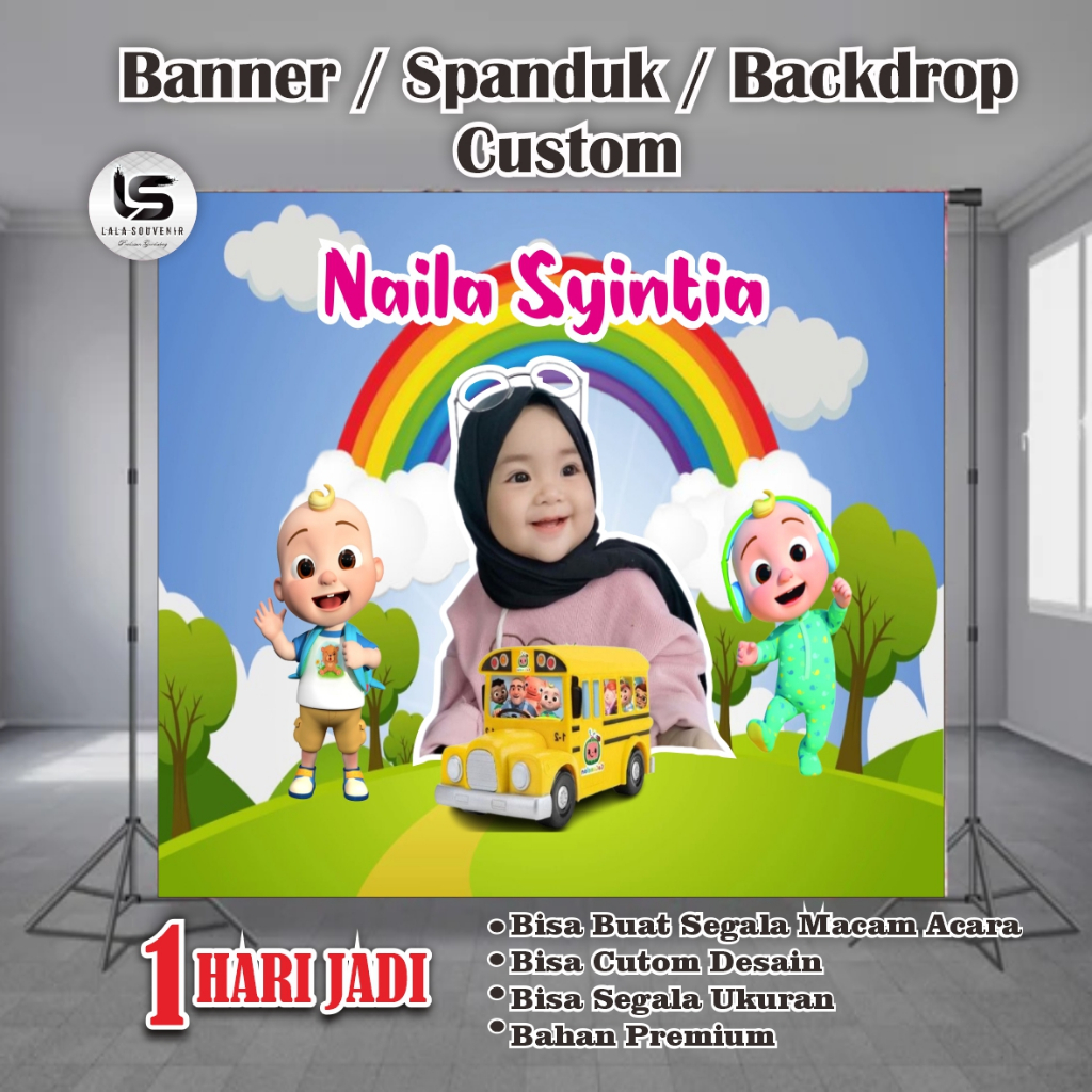 Jual SPANDUK/BANNER/BACKDROP/SPANDUK ULANG TAHUN ANAK/BANNER ULANG ...