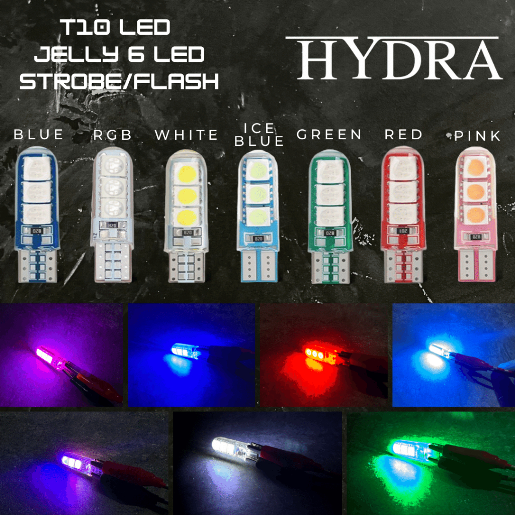 Jual (2PCS) LAMPU LED T10 JELLY KEDIP STROBE PREMIUM QUALITY SEIN SENJA ...