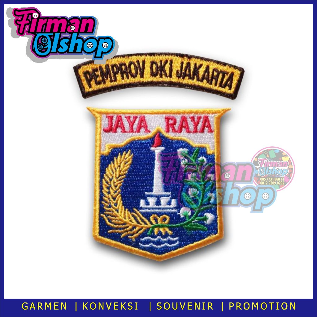 Jual Logo Pemprov DKI Jakarta Bet DKI JKT Logo DKI Jakarta Pacth logo