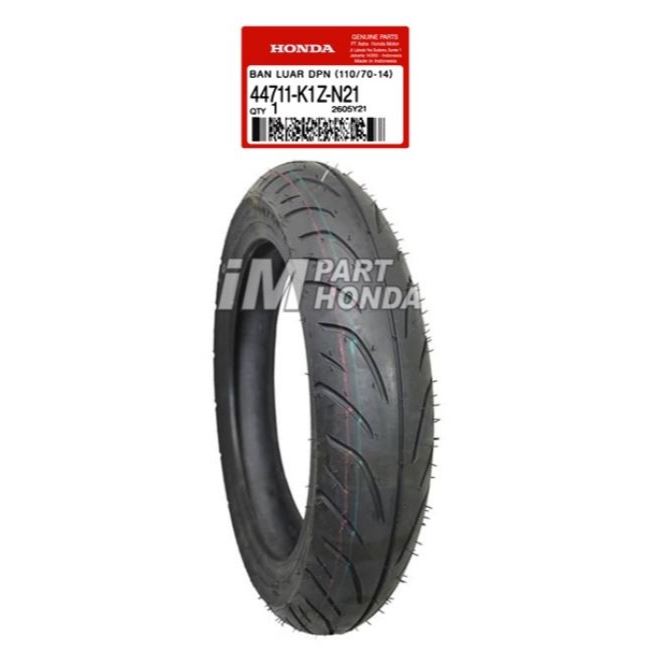 Jual 44711-K1Z-N21 Ban Depan Tubeless 110/70-14 PCX 160 Federal AHM IRC |  Shopee Indonesia