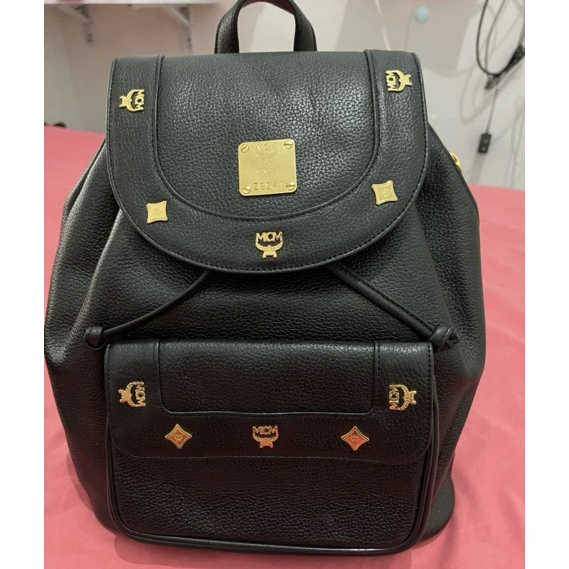Jual preloved ransel MCM authentic full leather rare | Shopee Indonesia
