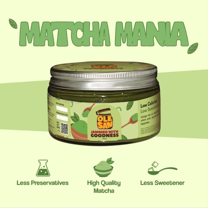 Jual Olésan Matcha Mania Jam / Selai Matcha 250 gr (Homemade) | Shopee ...