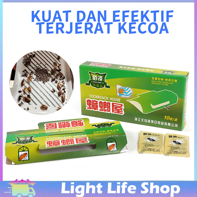 Jual Perangkap Kecoa Lem Kecoak Cicak Rumah Obat Pembasmi Racun Kecoa ...