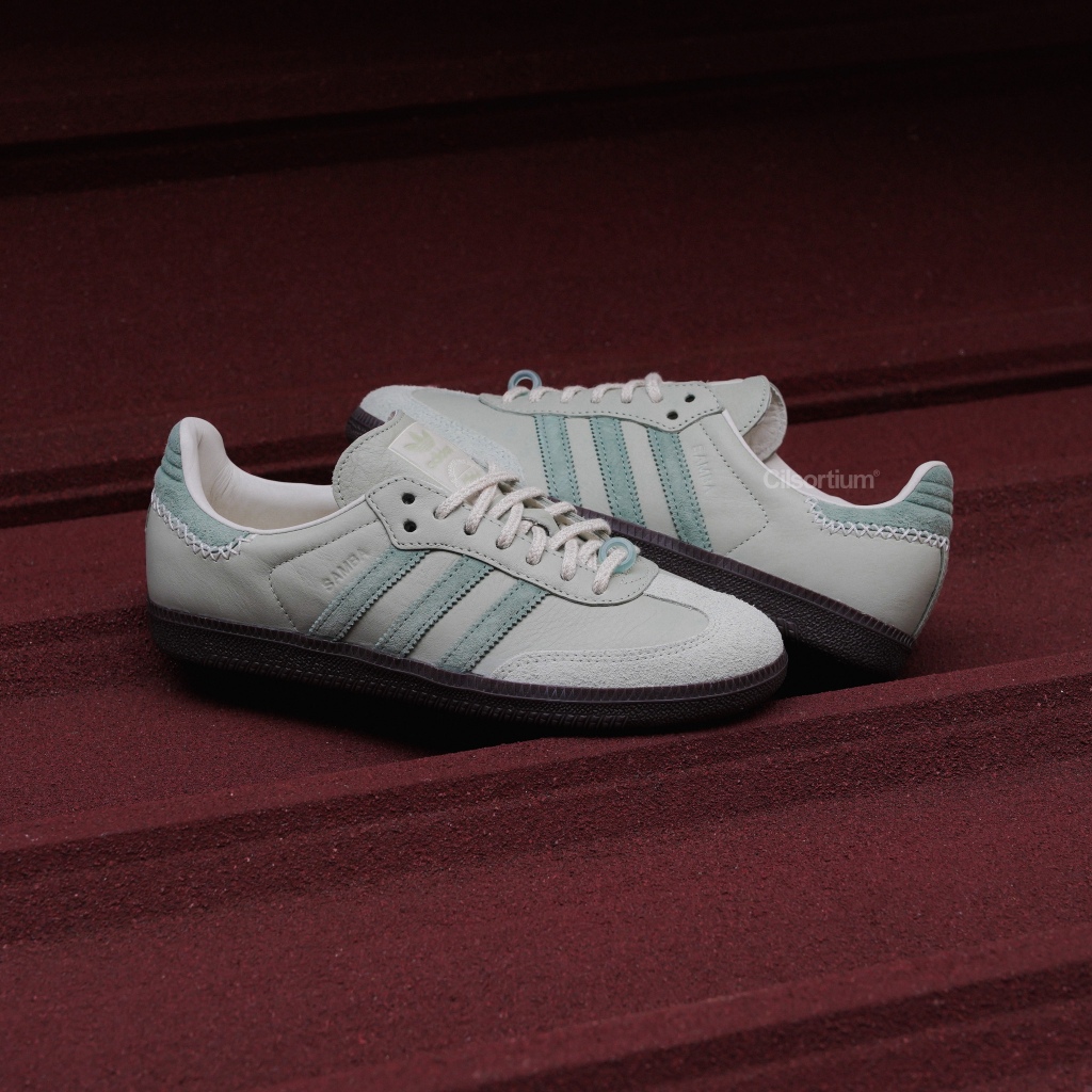 adidas gazelle silver green womens Adidas Samba OG Maha Half Green main image 1