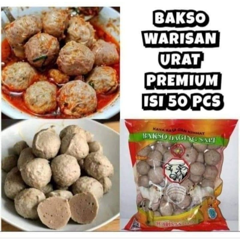 Jual Bakso warisan Urat Warisan isi 50 | Shopee Indonesia