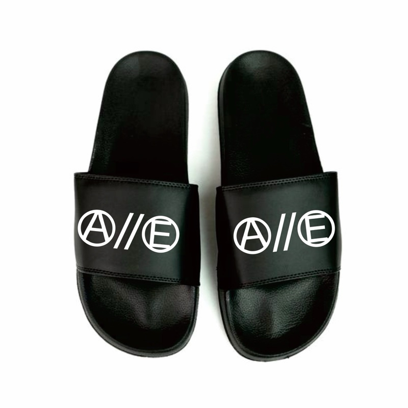 Jual sendal logo anarchy equality punk anarcho slip on anti licin ...