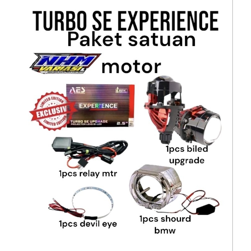 Jual COMBO PAKET HEMAT BILED TURBO SE UPGRADE EXPERIENCE 60W ORIGINAL ...