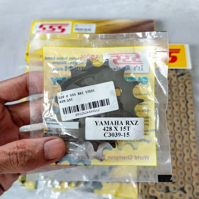 Jual Gear Set Girset 428 SSS Yamaha R15 New V3 / MT15 / XSR 155 ...