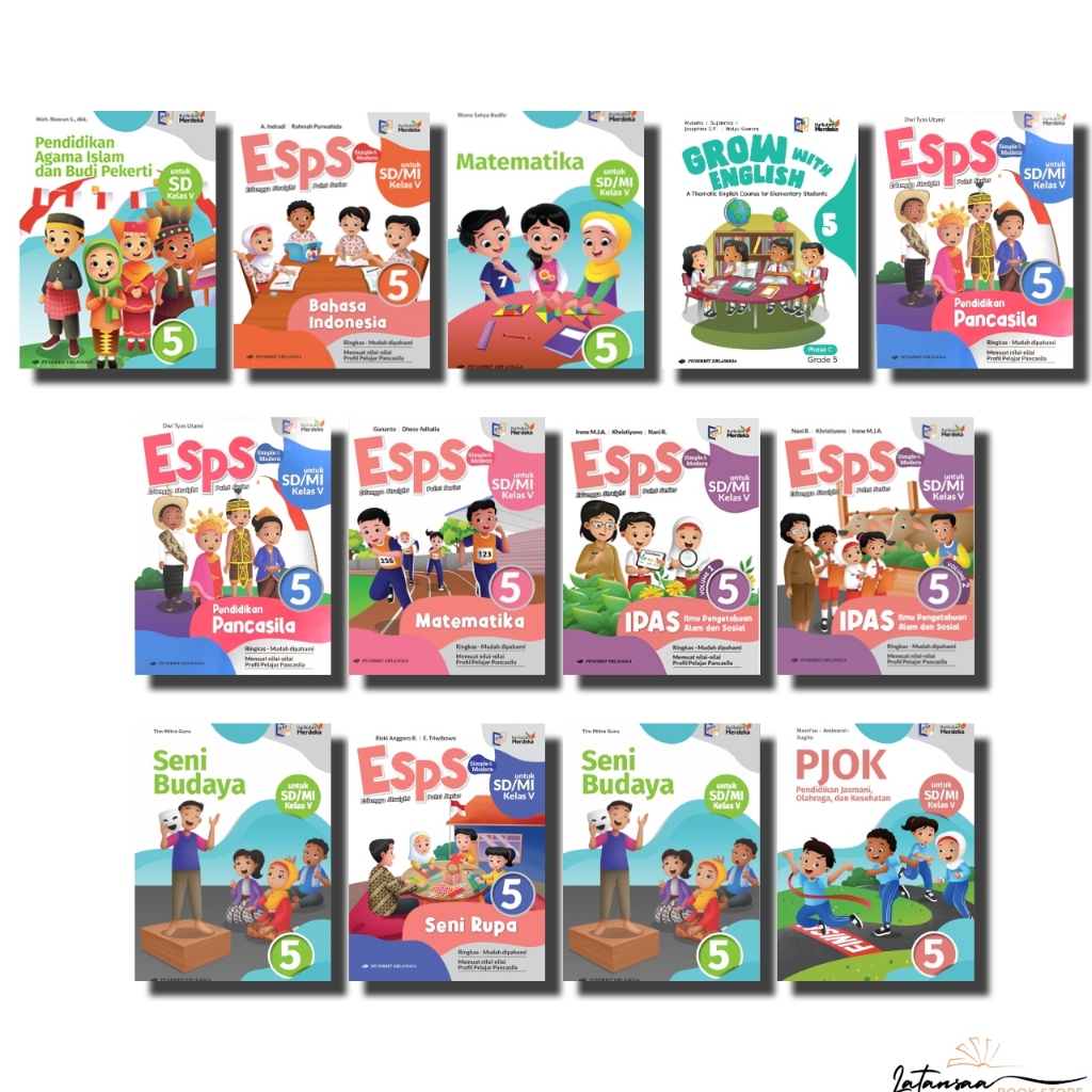 Jual BUKU ESPS ERLANGGA KELAS 5 SD KURIKULUM MERDEKA | Shopee Indonesia